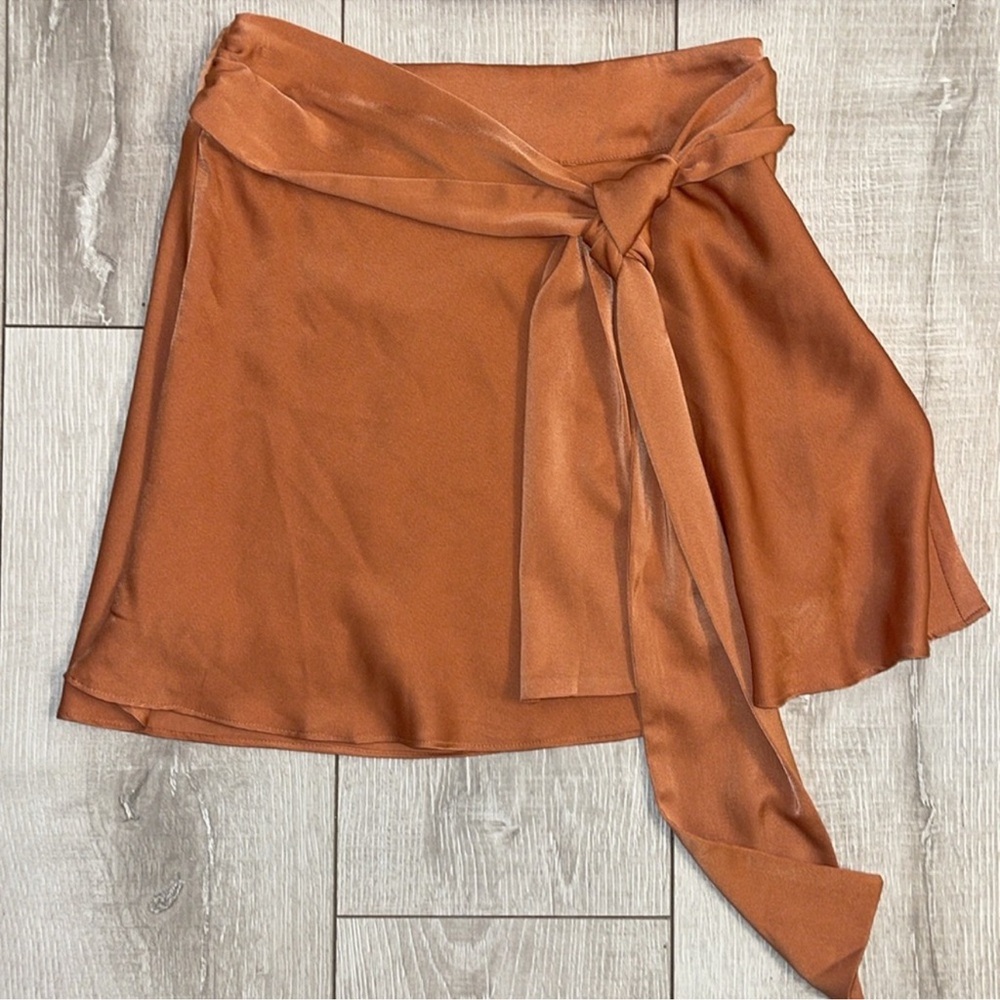 LELIS COLLECTION SKIRT&BLOUSE SET SIZE SMALL COLOR RUST - Picture 4 of 5